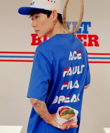 [FILA X FAULT BURGER] 워딩 티셔츠(FS2RSD2F01XRBU)