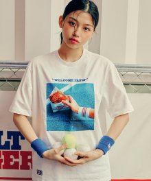 [FILA X FAULT BURGER] 실사 티셔츠(FS2RSD2F02XOWH)