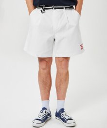 (M)University Oversized Shorts(WHITE)