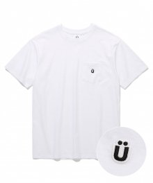 U 로고 포켓 티셔츠_화이트(IK2BMMT502A)