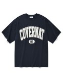커버낫(COVERNAT) 08 컬리지 로고 티셔츠 네이비
