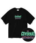 커버낫(COVERNAT) 레트로 픽셀 로고 티셔츠 블랙