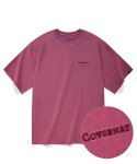 커버낫(COVERNAT) 피그먼트 스몰 어센틱 로고 티셔츠 마젠타
