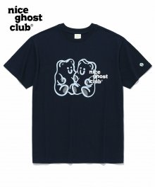 구미베어&로고 티셔츠_네이비(NG2CMUT506A)