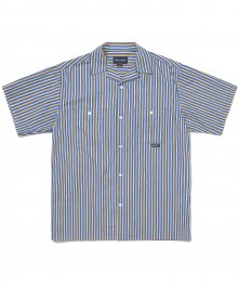 Striped S/SL Shirt Blue