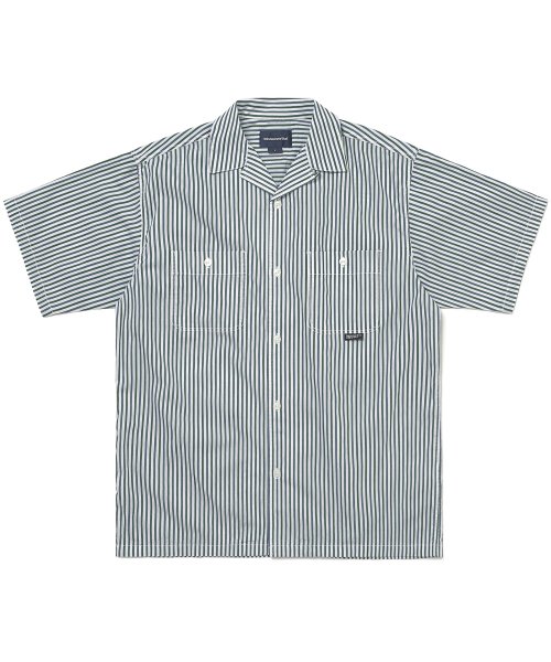 Striped S/SL Shirt White