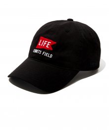 [EFF X LIFE] 라이프 플래그 베이스볼캡 블랙