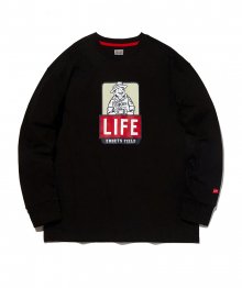 [EFF X LIFE] 라이프 베츠 긴팔 티셔츠 블랙