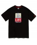 [EFF X LIFE] 라이프 베츠 반팔 티셔츠 블랙