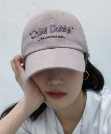 PIGMENT HAND-WRITTEN CHINDOWN CAP (PALE PINK)