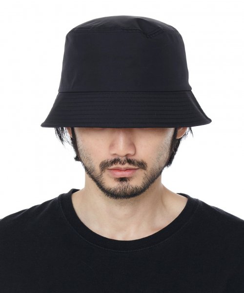 MUSINSA | LUOESPAC Overfit Nylon Bucket Hat (Black)