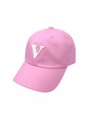 브이브이브이(VVV) 브이 로고 볼캡_핑크