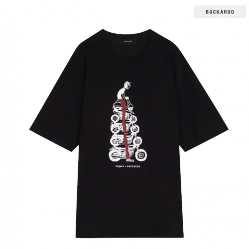 버커루(BUCKAROO) 남성 RSG 16수 MULTI BIKE LOGO 루즈핏 티셔츠 B212TS920P19 - 35,100 | 무신사 스토어