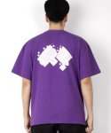 어그로(AGGRO) 키보드 샷건 반팔 티셔츠 PURPLE