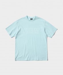 리니어 로고 티셔츠 - 아이스 민트