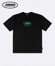 CIRCLE BY LOGO TEE BLACK