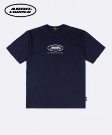 CIRCLE BY LOGO TEE NAVY