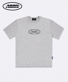 CORNER LINE LOGO TEE GRAY