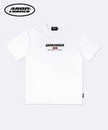 ARON CASUAL LOGO TEE WHITE