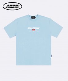 ARON CASUAL LOGO TEE SKYBLUE