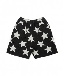 KNITTED STAR SHORT (BLACK)