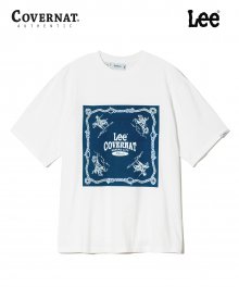 LEE X COVERNAT 반다나 티셔츠 화이트