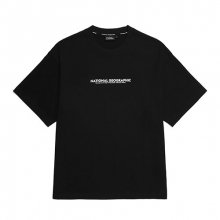 N212UTS906 오버핏 FURTHER 프린트 반팔 티셔츠 CARBON BLACK