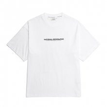 N212UTS906 오버핏 FURTHER 프린트 반팔 티셔츠 WHITE