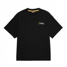 N212UTS907 세미 오버핏 MAP 아트웍 반팔 티셔츠 CARBON BLACK