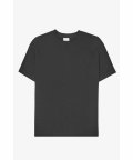 US 코튼 세미오버핏 티셔츠 (다크그레이)