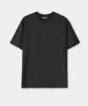 쿠어(COOR) 수피마 코튼 세미오버핏 티셔츠 (블랙)