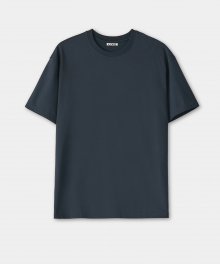 수피마 코튼 세미오버핏 티셔츠 (미드나잇블루)