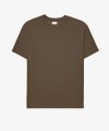수피마 코튼 세미오버핏 티셔츠 (다크브라운)