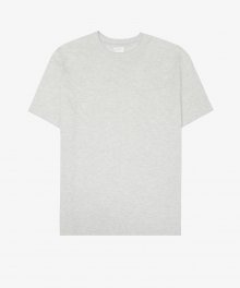 수피마 코튼 세미오버핏 티셔츠 (멜란지 라이트그레이)