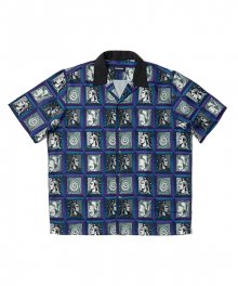 PORTRAIT GRID SS SHIRT (PURPLE)