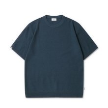 EASY FIT ROUND KNIT(Blue)