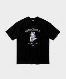 친칠라 마스코트 스포츠 클럽 티셔츠 - 블랙
