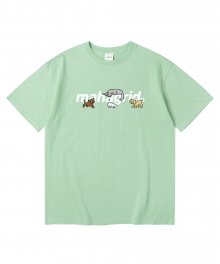 CATS AND DOGS TEE MINT(MG2BSMT539A)