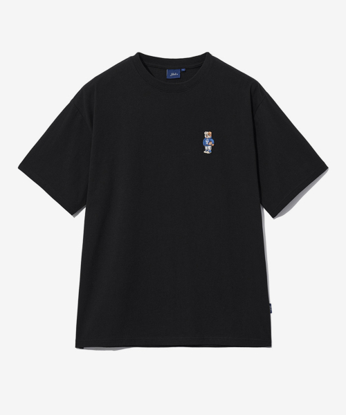 예일() 엠브로이더리 유니버시티 댄 반팔티셔츠 블랙 상품 이미지