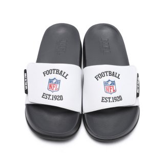 엔에프엘(NFL) F211UFW060 쉴드 로고 V 슬라이드 WHITE 상품 이미지