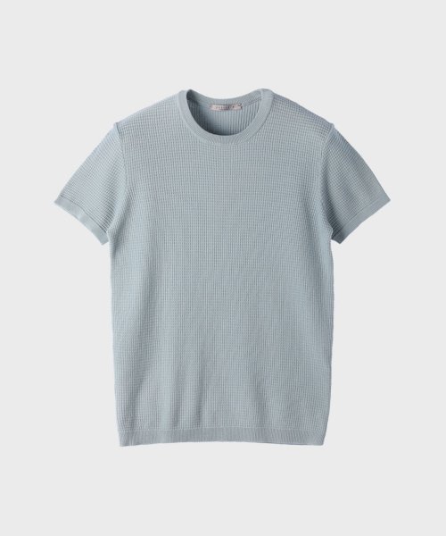 빠니깔레(panicale) 라운드 코튼 니트 셔츠 2 COLOR