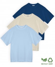 리사이클 컴팩트 티셔츠(3PACK-2) LF1SKN01_SE02