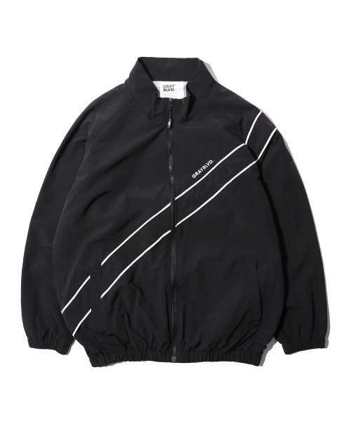 MUSINSA | GRAYBLVD Geno Overfit Training Jacket (BLACK)