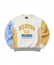 COLLEGE COLOR SWEATSHIRT (IVORY)