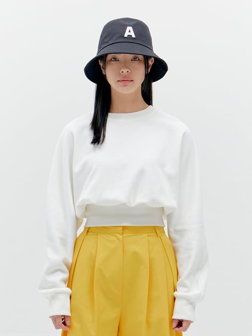 버브(VERVE) COTTON RIBBED HEM SWEATSHIRT_IVORY - 사이즈 & 후기 | 무신사