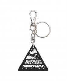 TRIANGLE RUBBER KEY RING