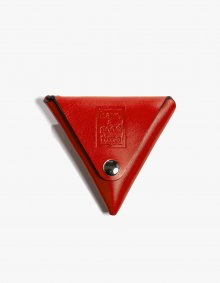 Leather Coin Case - Red