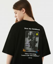 (TS-21334) BACK DEAR MY CHILDHOOD T-SHIRT BLACK