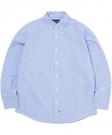 (SS21) T-Logo Oxford Shirt Blue