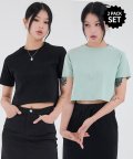 [패키지] 플레인 크롭 티셔츠 5color